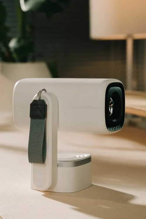 Portable air purifier shown as an indoor air quality example.